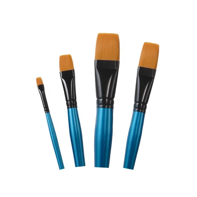 DIY 아크릴 수채화 페인트 브러쉬 4PCS 나일론 헤어 아티스트 브러쉬