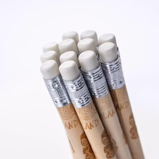 주문 문구용품 선전용 펜 불타는 인쇄를 가진 원형에 있는 친절한 재생된 Hb 연필