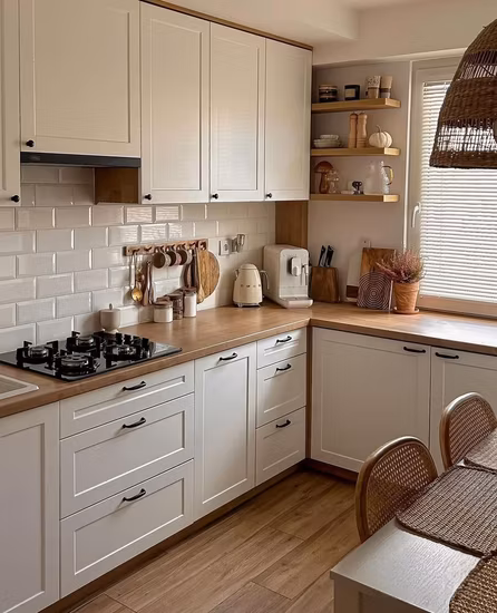 중국 현대 건축업자 저렴한 캐비닛 교체 DIY 페인팅 라미네이트 긴 다시 페인팅 다크 브라운 주방 캐비닛 세트